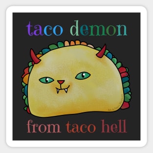 Taco Demon Sticker